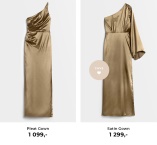 Satin Gown - Elegant lang kjole i eksklusivt materiale