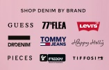 Shop Jeans fra Levis, Dr Denim, 77thFlea, Tommy Jeans, Guess og Pieces