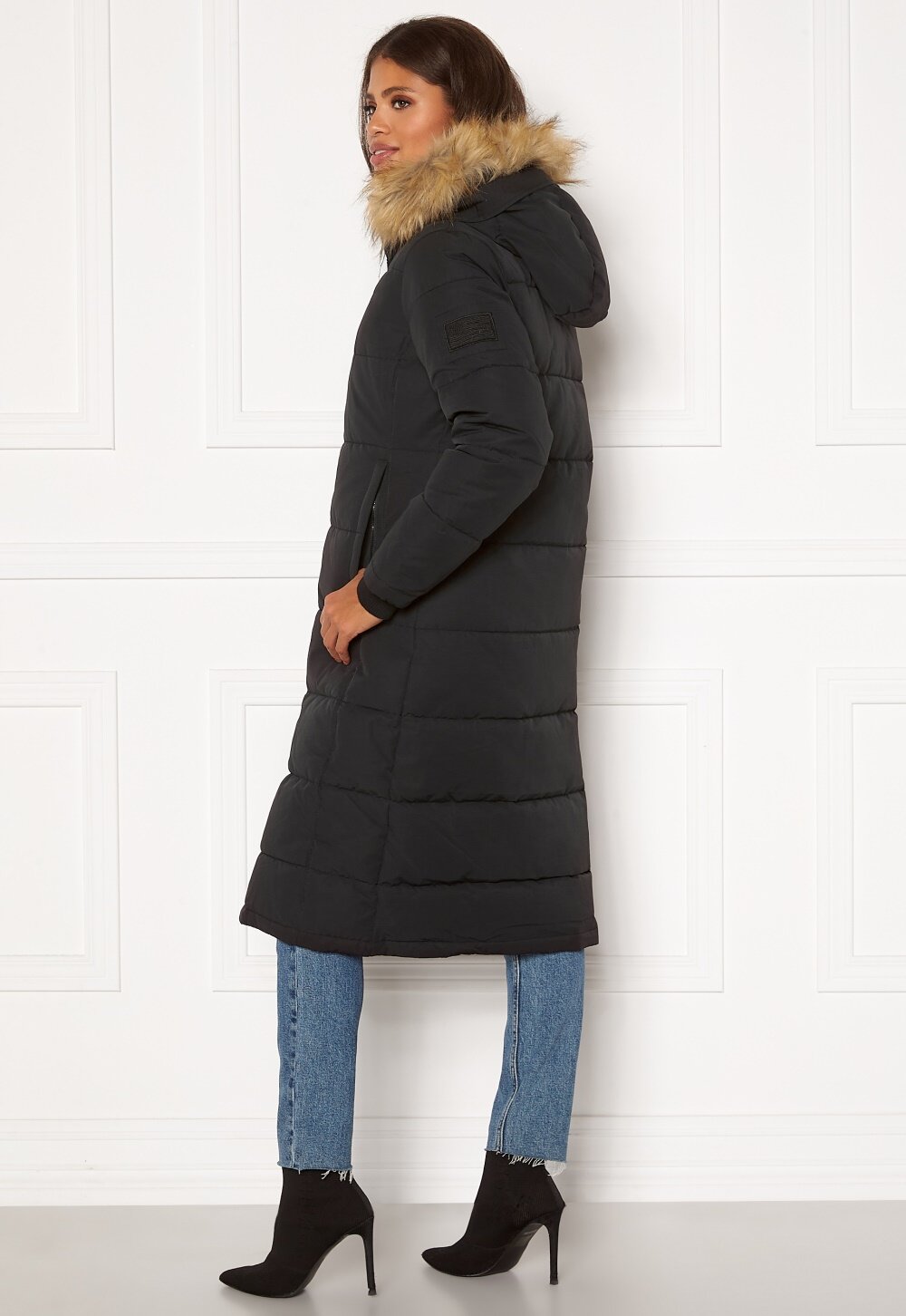 svea long slim padded parka