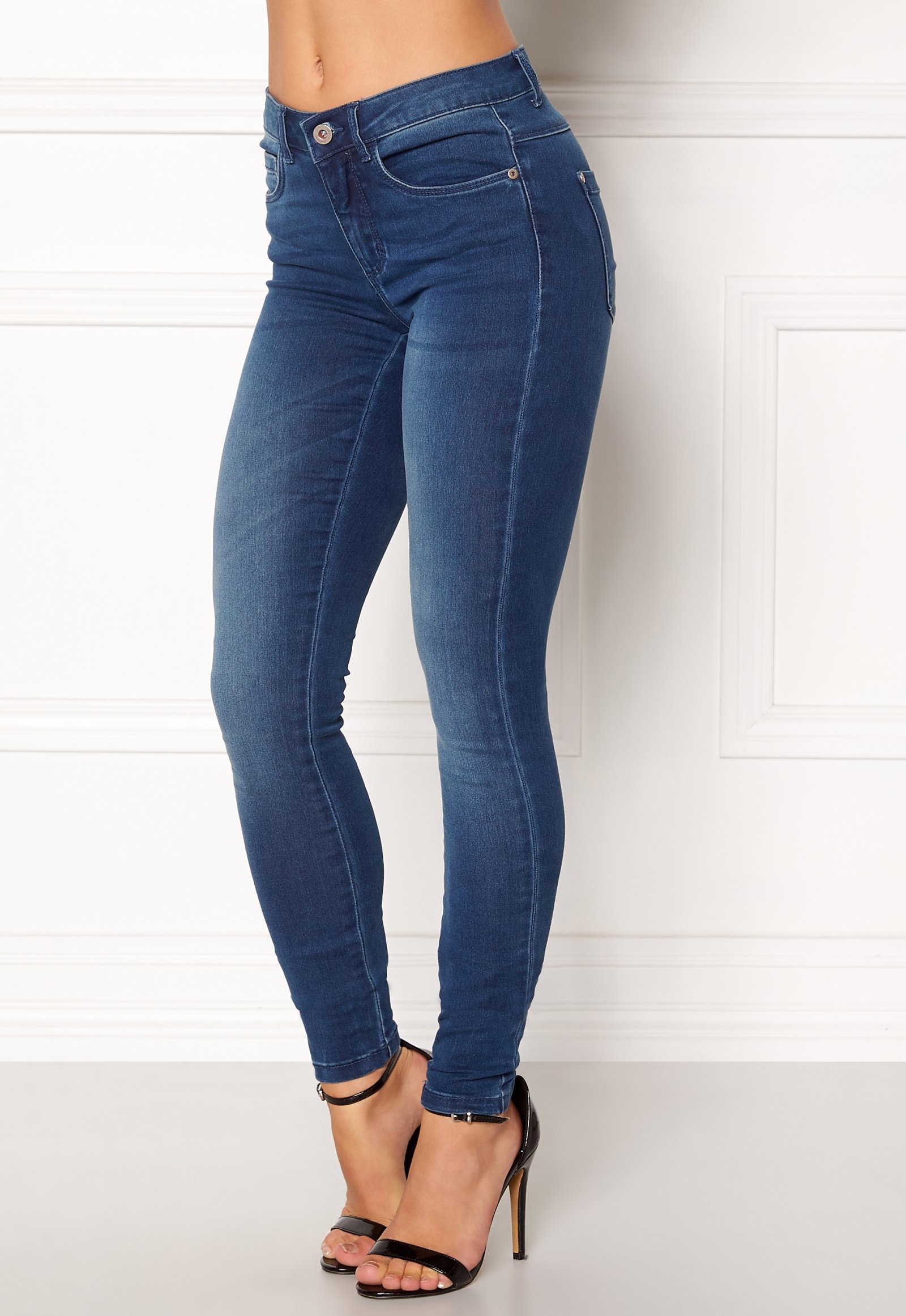 ONLY Royal Skinny Jeans Medium Blue Denim - Bubbleroom