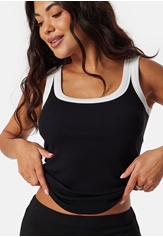 BUBBLEROOM Contrast Rib Tank Top