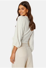 BUBBLEROOM CC Linen wrap blouse