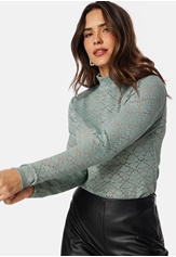 BUBBLEROOM Turtleneck  Lace Top 