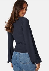 BUBBLEROOM V-neck Puff Sleeve L/S Top