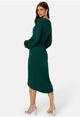 Bubbleroom Occasion Wrap Stretchy Midi Dress