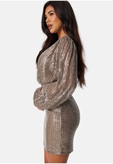 Bubbleroom Occasion L/S sequin short dress