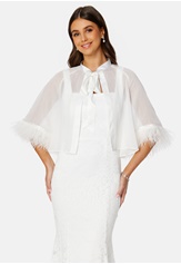Bubbleroom Occasion Marilyn Faux Feather Cover up