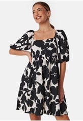 BUBBLEROOM Puff Sleeve Short Dress