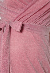 Goddiva Glitter Wrap Front Maxi Dress