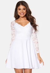 Goddiva Long Sleeve Skater Dress