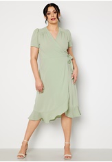 short-sleeve-wrap-frill-curve-dress-sage-green