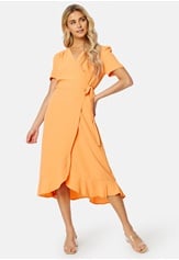 John zack short sleeve wrap clearance dress