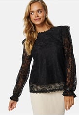 Pieces Olline LS Lace Top