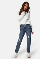 Pieces Pcbella High Waist tap dest ank jeans