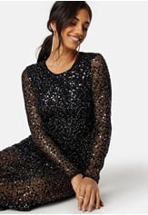 SELECTED FEMME Slfnoel Ls Ankle Sequins dress