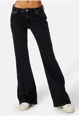 Tommy Jeans SOPHIE LOW RISE SPLIT HEM - Flared Jeans - black