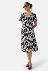 VILA Lovie S/S Wrap Midi Dress