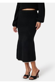 BUBBLEROOM Contrast Edge Knitted Skirt