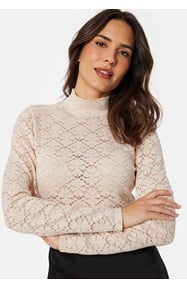 BUBBLEROOM Turtleneck  Lace Top 