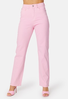 BUBBLEROOM Kendra Straight Jeans Pink bubbleroom.no