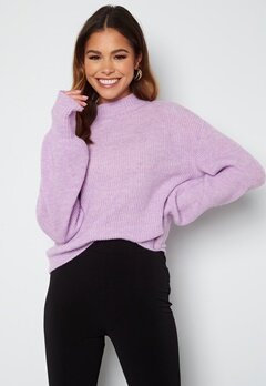 BUBBLEROOM Madina knitted sweater Dusty lilac bubbleroom.no
