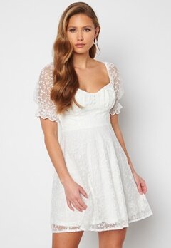 Bubbleroom Occasion Gilly Puff Sleeve Dress White bubbleroom.no