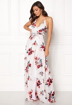 BUBBLEROOM Rosemary maxi dress White / Patterned / Floral bubbleroom.no