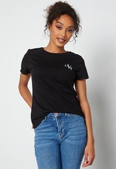 Calvin Klein Jeans 2-Pack Monogram Slim Tee 0K4 Black/Bright Wh bubbleroom.no