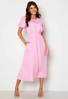 FOREVER NEW Noa Linen Midi Dress Pink bubbleroom.no