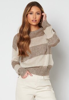 Guess Lorraine RN LS Sweater Cream and Posh Taupe
 bubbleroom.no