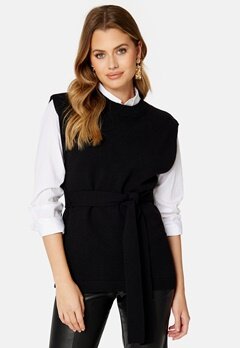 Happy Holly Luina knitted vest Black bubbleroom.no