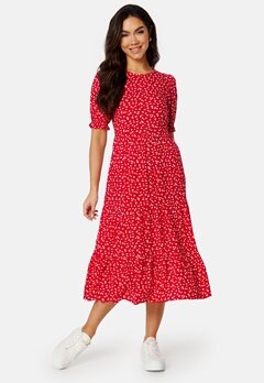 Happy Holly Tris dress Red / Patterned bubbleroom.no