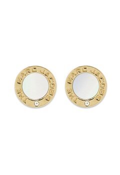 Marc Jacobs (THE) The Medallion MOP Earrings 103 MOP/Gold bubbleroom.no