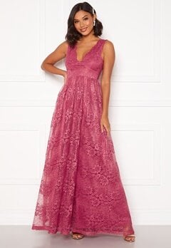 Moments New York Ella Lace Gown Raspberry red bubbleroom.no