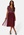 AngelEye Short Sleeve Sequin Embellished Midi Dress Burgundy
 bubbleroom.no