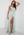 Bubbleroom Occasion Marion Waterfall Gown Dusty green bubbleroom.no