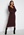 BUBBLEROOM Rosanna knitted puff sleeve dress Wine-red bubbleroom.no