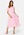 FOREVER NEW Lace Insert Midi Dress Pale Pink bubbleroom.no