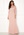 Goddiva 3/4 Lace Trim Maxi Dress Blush bubbleroom.no