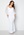 Goddiva Curve Long Sleeve Lace Trim Maxi Dress White bubbleroom.no