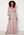 Goddiva Ditsy Long Sleeve Shirred Maxi Dress Blush bubbleroom.no