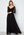 Goddiva Long Sleeve Floaty Maxi Dress Black bubbleroom.no