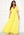 Goddiva Sleeve Chiffon Maxi Dress Soft Lemon bubbleroom.no
