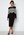 Happy Holly Lone knitted dress Black / Striped bubbleroom.no