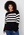 Happy Holly Lone knitted sweater Black / Striped bubbleroom.no