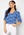 Happy Holly Pennee baloon sleeve blouse Blue / Patterned bubbleroom.no