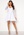 Goddiva Long Sleeve Skater Dress White bubbleroom.no