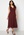 Moments New York Theodora Dotted Dress Wine-red bubbleroom.no