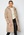 Pieces Bee New Long Puffer Jacket Silver Mink bubbleroom.no