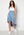 Rut & Circle Telma Asymmetric Skirt Blue Print bubbleroom.no